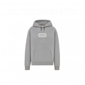 디올 콘트라스트 자수 후드티