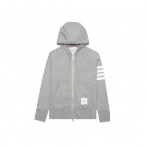 톰브라운 엔지니어드 사선 후드 집업