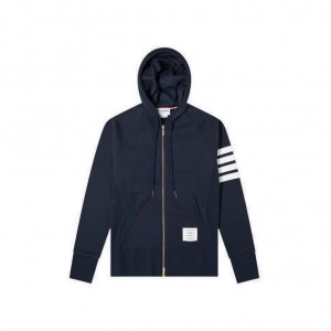 톰브라운 엔지니어드 사선 후드 집업