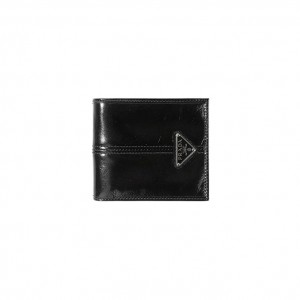 2M0513 프라다 레더 삼각 로고 플랩 반지갑