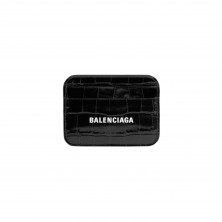 593812 발렌시아가 크로커다일 앰보스 카드지갑