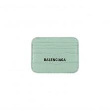 593812 발렌시아가 크로커다일 앰보스 카드지갑