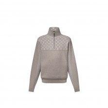 루이비통 리브드 울 반집업 니트