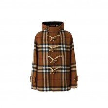 버버리 체크 테크니컬 울 더플 코트